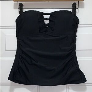 3/$15 Kona Sol size XS black bustier type swim top